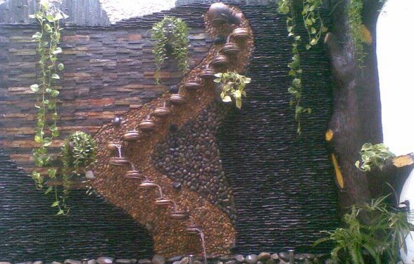 Thiết kế tranh đá giếng trời đẹp | Thi công tranh đá