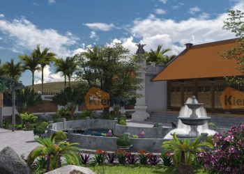 Mẫu thiết kế sân vườn ở nông thôn tại Nam định