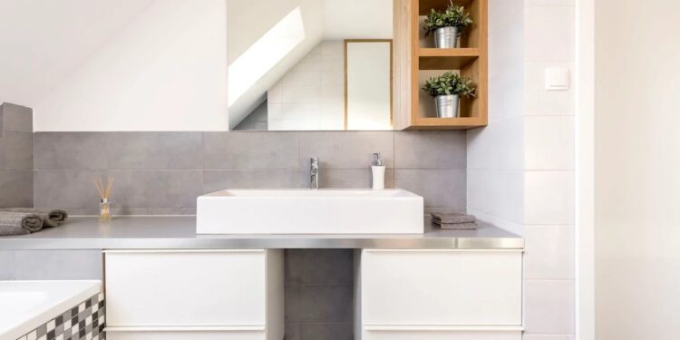 5 ý tưởng cho phòng tắm không cửa sổ