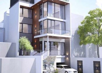 20+ Mẫu nhà phố có tầng hầm nổi đẹp hiện đại nhất 2022