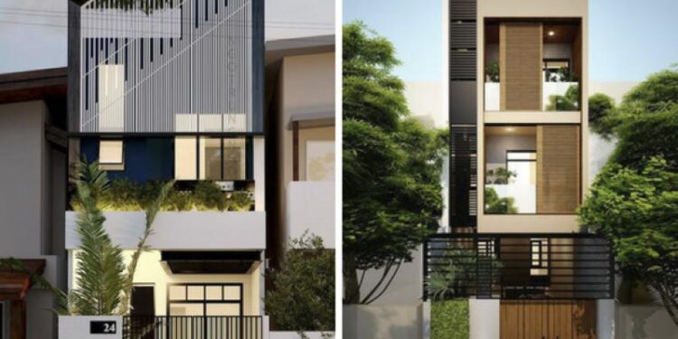 20+ Mẫu nhà phố mặt tiền 6m 3 tầng đẹp, độc đáo