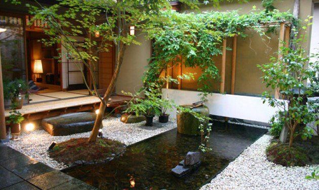 Mẫu thiết kế tiểu cảnh sân vườn quán cafe xanh mát