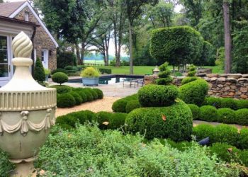 Sân vườn biệt thự đẹp phong cách Châu Âu