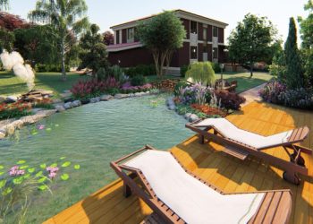 Thiết kế hồ bơi tự nhiên theo cách độc đáo mà hiện đại