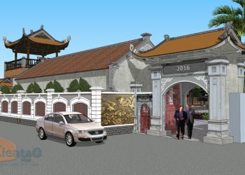 Thiết kế sân vườn nhà thờ họ