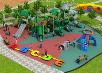 Thiết kế sân vườn trường mầm non giúp các bé phát triển trí thông minh