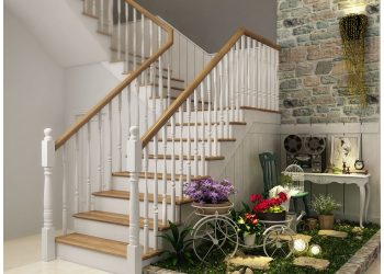 Tiểu cảnh cầu thang cho nhà phố ngắm mãi không chán