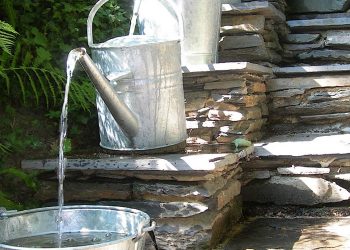 Tiểu cảnh nước ngoài trời phong thủy hút tài lộc vào nhà