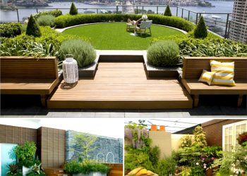 Tiểu cảnh vườn sân thượng nhà đẹp