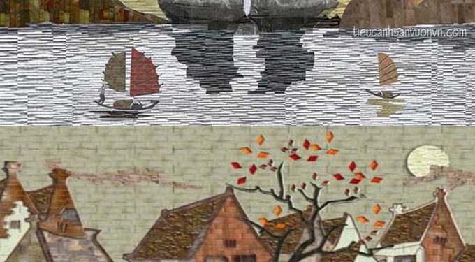 Thiết kế thi công tranh đá – Thi công tranh đá tự nhiên