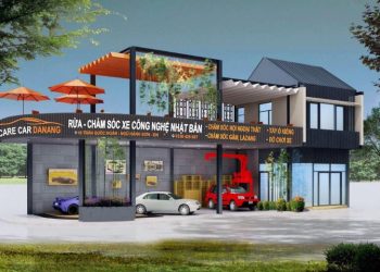 Thiết kế nhà rửa xe ô tô đẹp