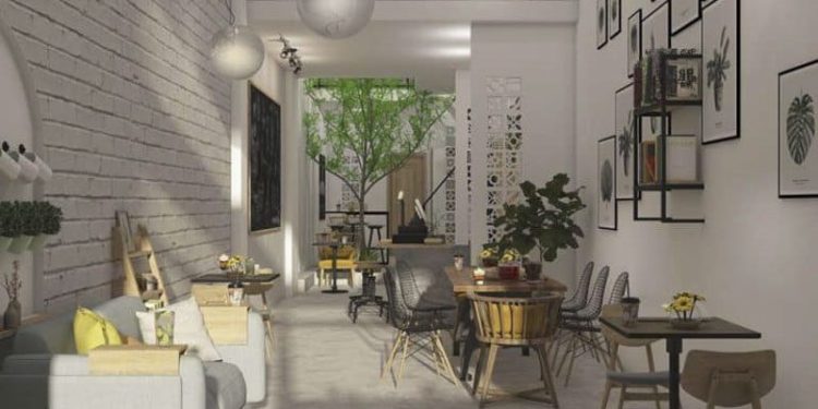 20+ mẫu thiết kế quán cafe nhà ống đẹp, hút khách 2023