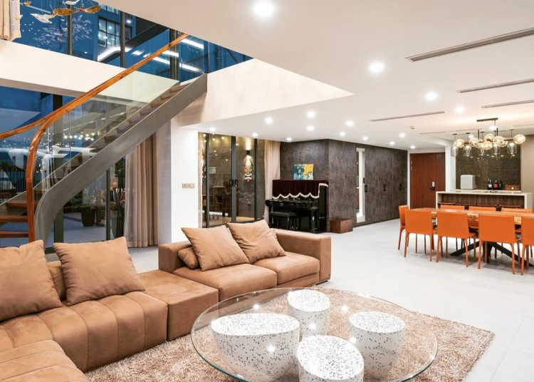 Nội thất căn hộ Duplex rộng 360m2 có sân vườn “siêu đỉnh” ở Hà Nội